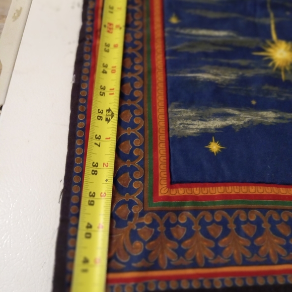 2004 Cranston Christmas Nativity Quilted Blanket 33x42 - Picture 5 of 5